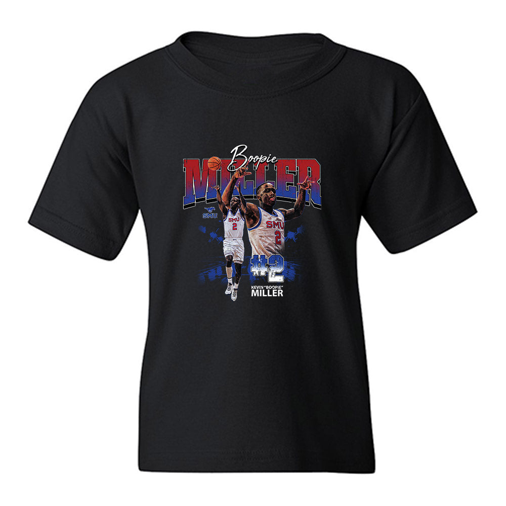 SMU - NCAA Men's Basketball : Boopie Miller - Graphic Youth T-Shirt-0