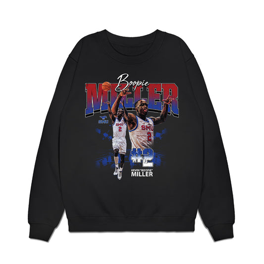 SMU - NCAA Men's Basketball : Boopie Miller - Graphic Premium Crewneck Sweatshirt-0