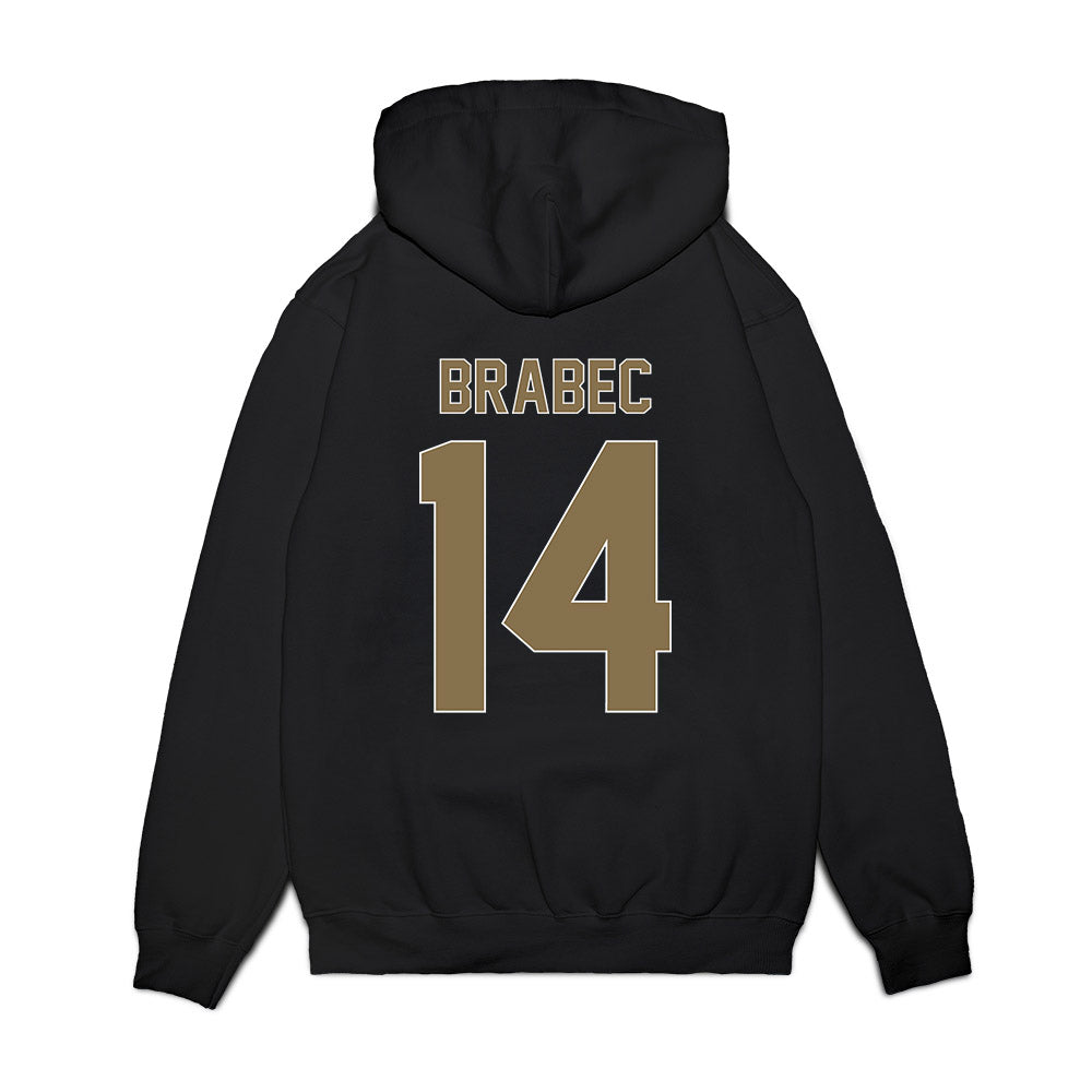 Elon - NCAA Men's Basketball : Alex Brabec - Vintage Shersey Premium Hooded Sweatshirt-1