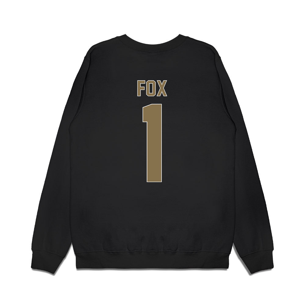 Elon - NCAA Women's Basketball : Ashanti Fox - Vintage Shersey Premium Crewneck Sweatshirt-1