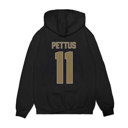 Elon - NCAA Men's Basketball : Randall Pettus - Vintage Shersey Premium Hooded Sweatshirt-1