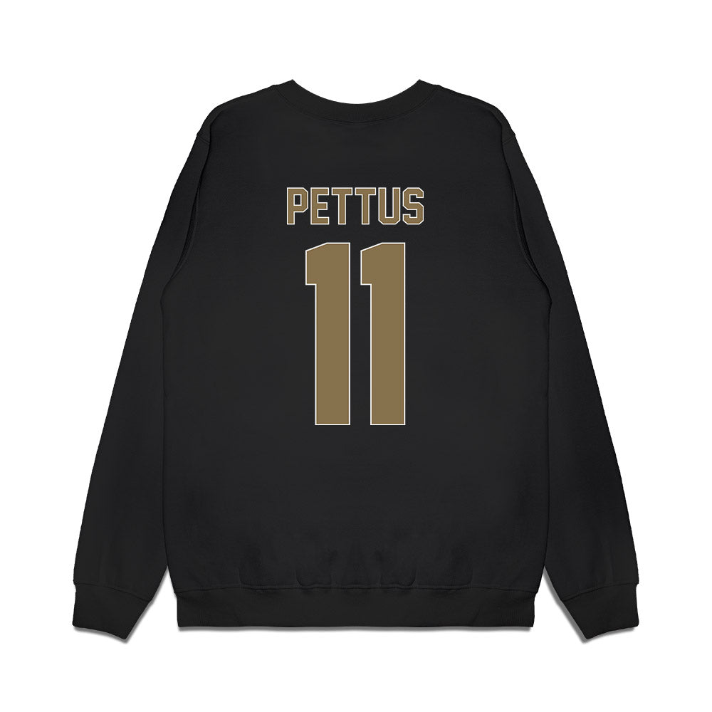 Elon - NCAA Men's Basketball : Randall Pettus - Vintage Shersey Premium Crewneck Sweatshirt-1