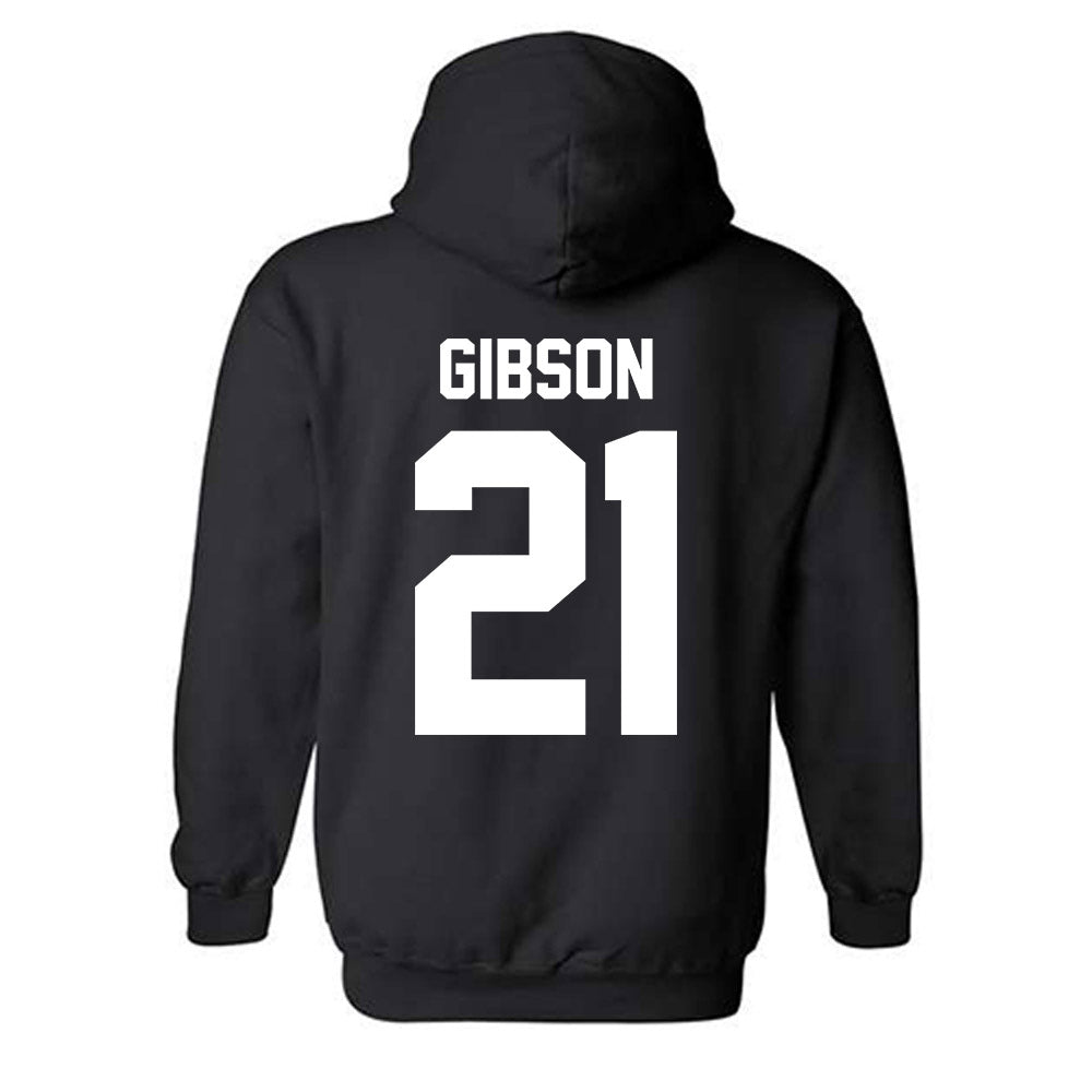 WTAMU - NCAA Men's Basketball : Logan Gibson - Vintage Shersey Hooded Sweatshirt-1
