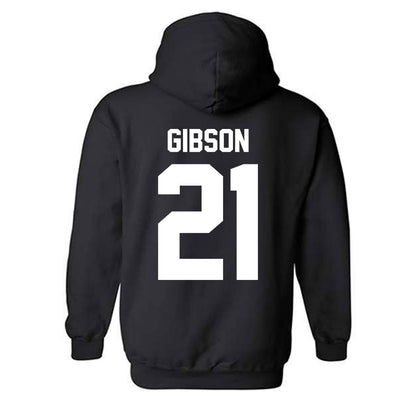 WTAMU - NCAA Men's Basketball : Logan Gibson - Vintage Shersey Hooded Sweatshirt-1