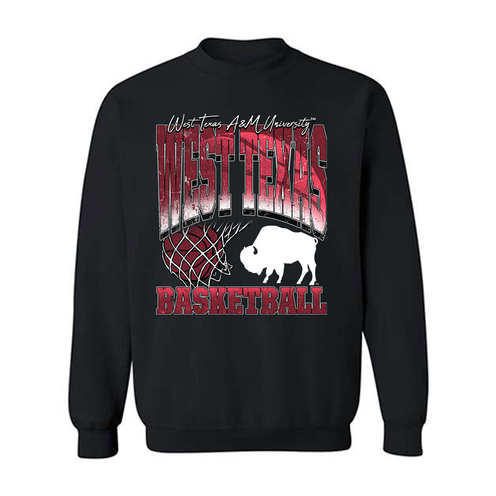 WTAMU - NCAA Men's Basketball : Brock Mishak - Vintage Shersey Crewneck Sweatshirt-0