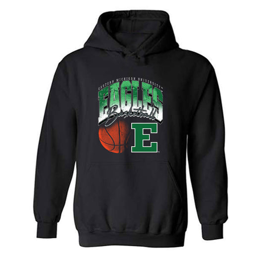 EMich - NCAA Men's Basketball : Addison Patterson - Vintage Shersey Hooded Sweatshirt-0