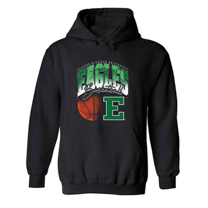 EMich - NCAA Women's Basketball : Alli Zajac - Vintage Shersey Hooded Sweatshirt-0