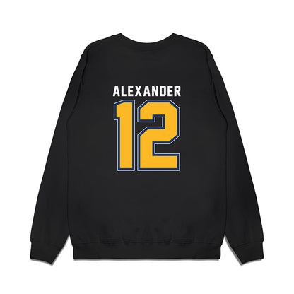 North Carolina A&T - NCAA Women's Basketball : Drew Alexander - Vintage Basketball Shersey Premium Crewneck Sweatshirt-1