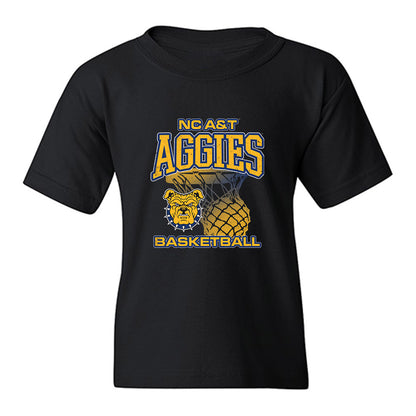 North Carolina A&T - NCAA Men's Basketball : Brooklyn Vick - Vintage Basketball Shersey Youth T-Shirt-0
