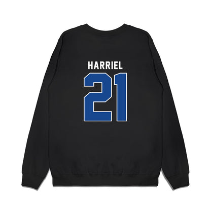 SMU - NCAA Women's Basketball : Jzaniya Harriel - Vintage Premium Crewneck Sweatshirt-1