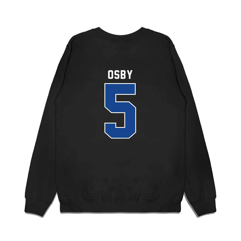 SMU - NCAA Women's Basketball : Zoe Osby - Vintage Premium Crewneck Sweatshirt-1