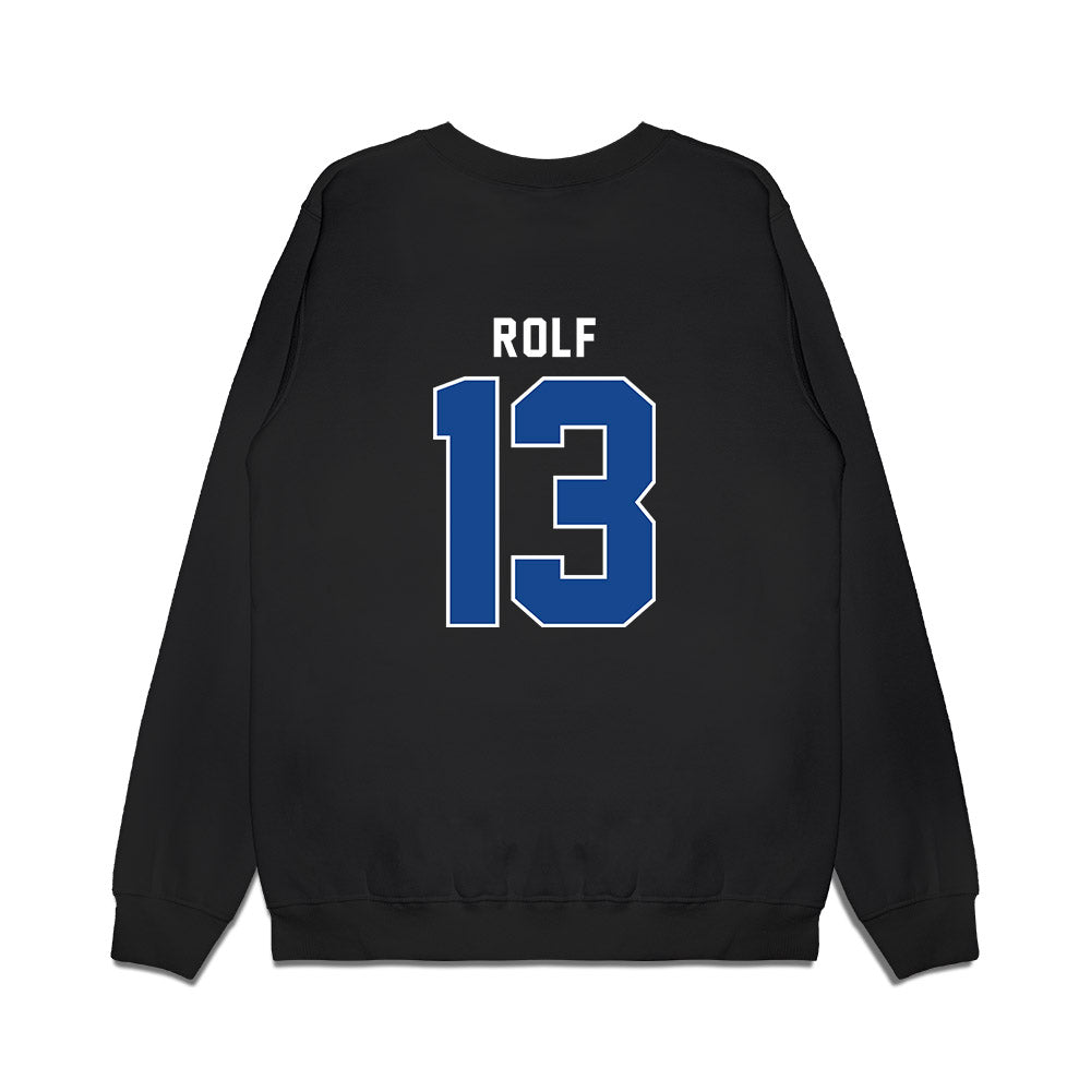 SMU - NCAA Women's Basketball : Mailien Rolf - Vintage Premium Crewneck Sweatshirt-1