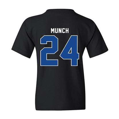 SMU - NCAA Men's Basketball : Johan Munch - Vintage Youth T-Shirt-1