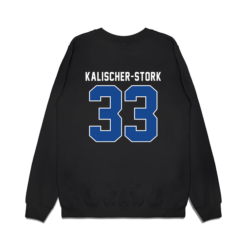SMU - NCAA Men's Basketball : Niccolo Kalischer-Stork - Vintage Premium Crewneck Sweatshirt-1
