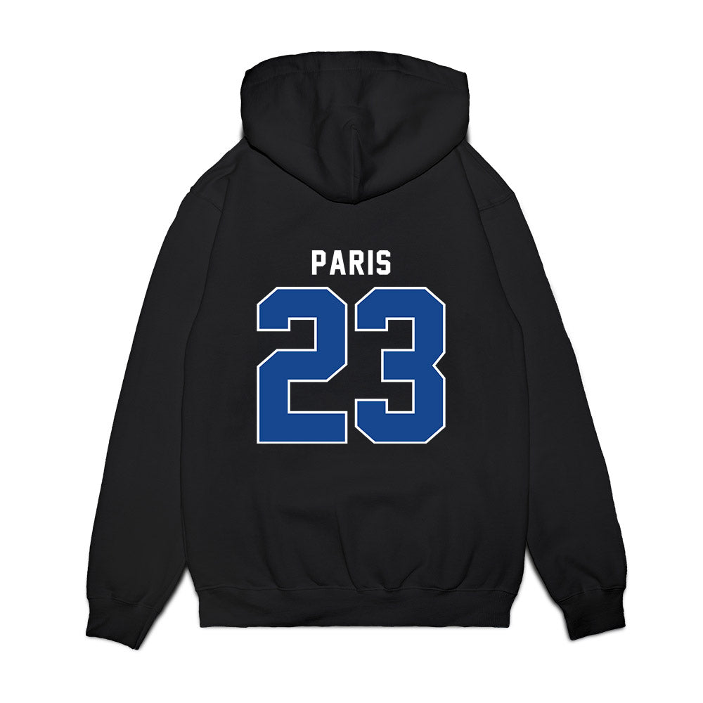 SMU - NCAA Women's Basketball : Paulina Paris - Vintage Premium Hooded Sweatshirt-1