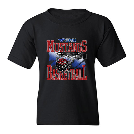 SMU - NCAA Men's Basketball : Rowan Brumbaugh - Vintage Youth T-Shirt-0