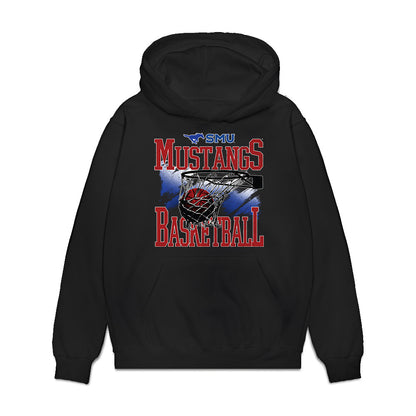 SMU - NCAA Men's Basketball : Sam Jarvis - Vintage Premium Hooded Sweatshirt-0