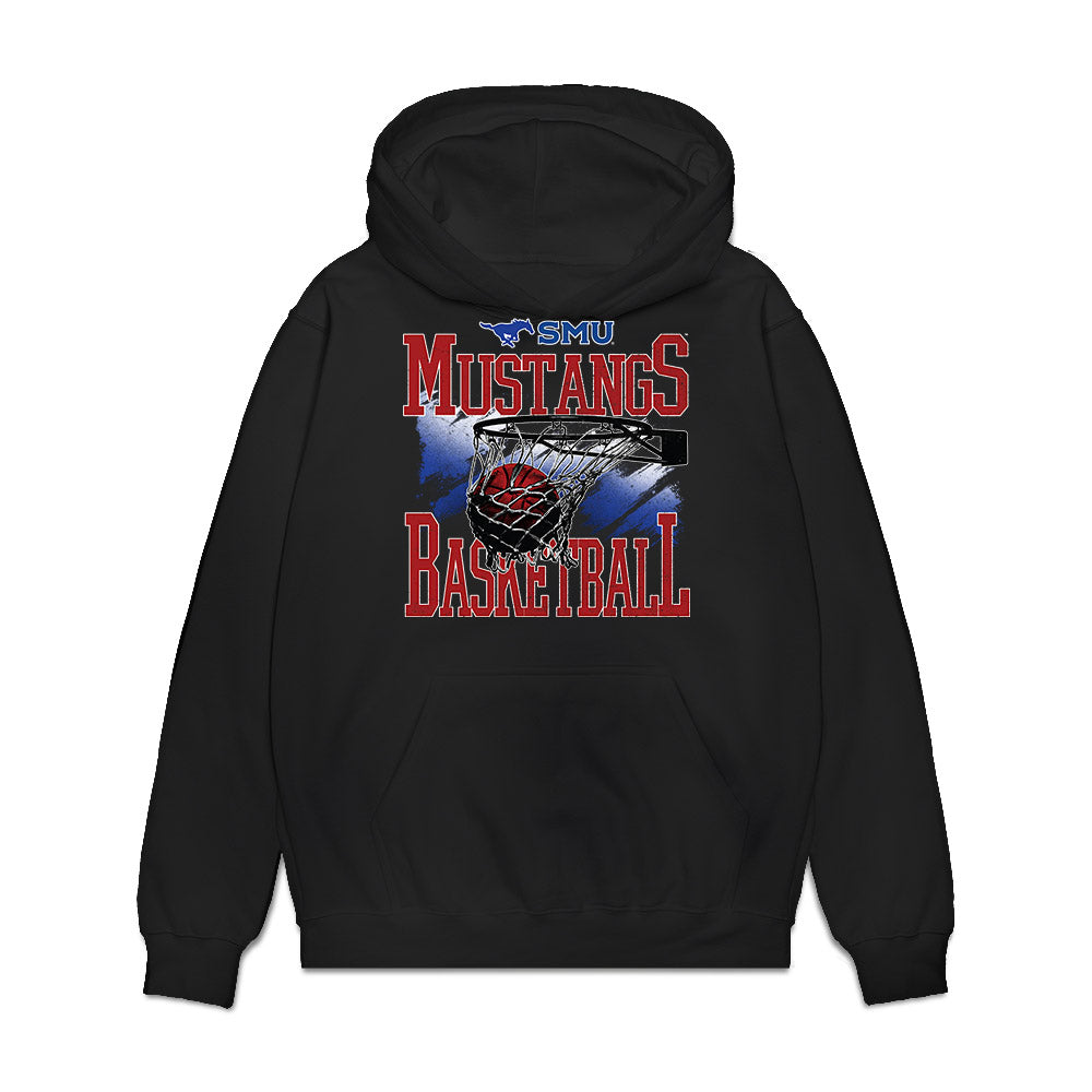 SMU - NCAA Women's Basketball : Mailien Rolf - Vintage Premium Hooded Sweatshirt-0
