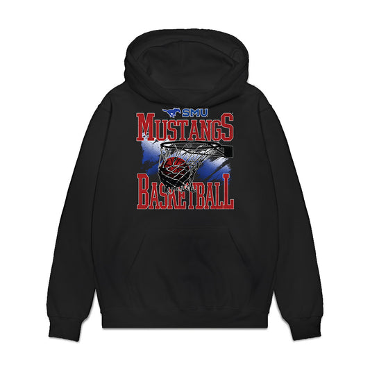 SMU - NCAA Women's Basketball : Paulina Paris - Vintage Premium Hooded Sweatshirt-0
