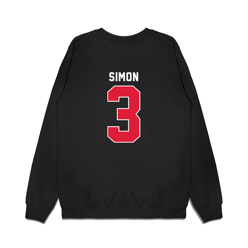 Dayton - NCAA Men's Basketball : Jaiun Simon - Vintage Premium Crewneck Sweatshirt-1
