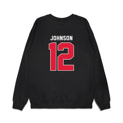 Dayton - NCAA Women's Basketball : Jayda Johnson - Vintage Premium Crewneck Sweatshirt-1