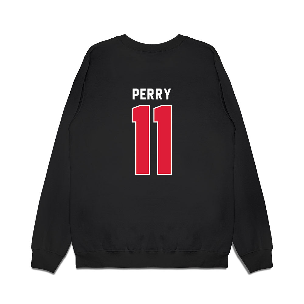 Dayton - NCAA Men's Basketball : Travis Perry - Vintage Premium Crewneck Sweatshirt-1