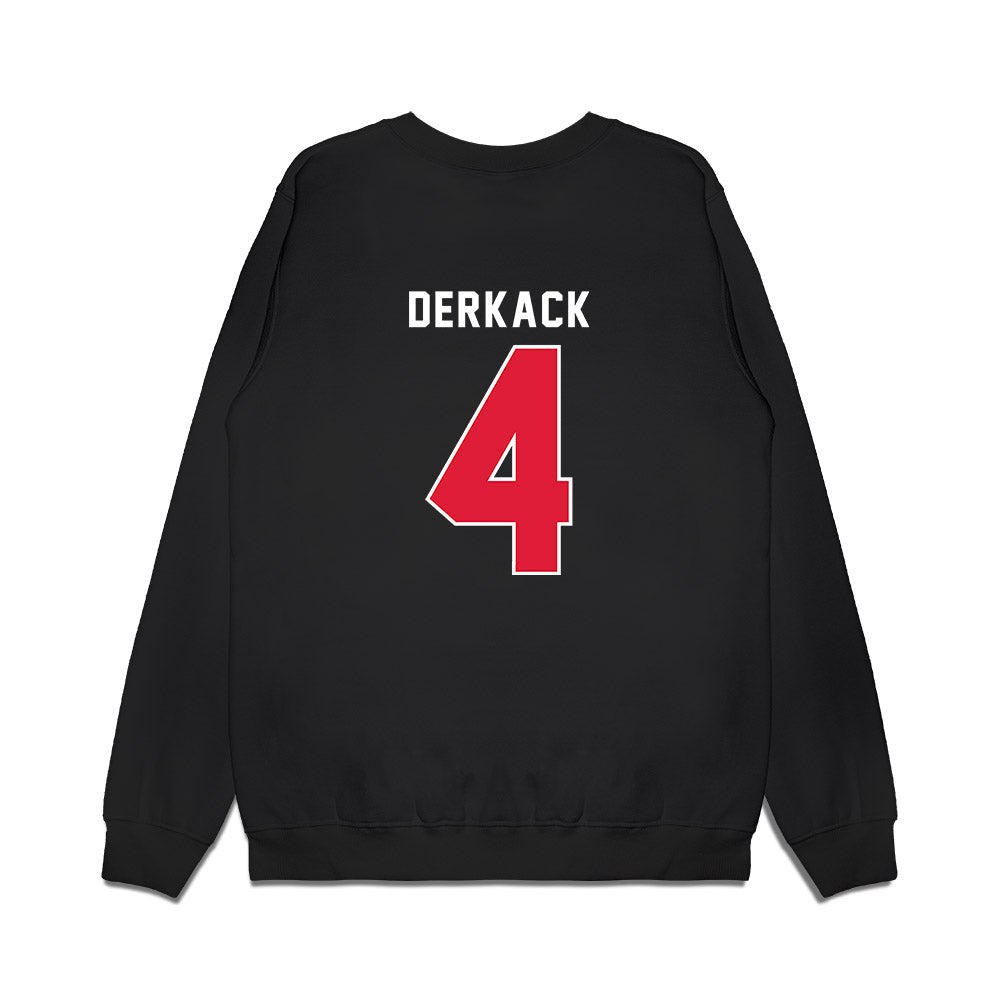 Dayton - NCAA Men's Basketball : Jordan Derkack - Vintage Premium Crewneck Sweatshirt-1