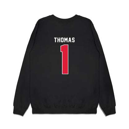 Dayton - NCAA Men's Basketball : Malcolm Thomas - Vintage Premium Crewneck Sweatshirt-1
