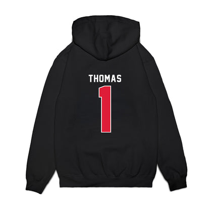 Dayton - NCAA Men's Basketball : Malcolm Thomas - Vintage Premium Hooded Sweatshirt-1