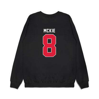 Dayton - NCAA Men's Basketball : Jaron Mckie - Vintage Premium Crewneck Sweatshirt-1