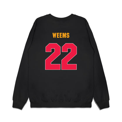 Lamar - NCAA Women's Basketball : Nurjei Weems - Vintage Basketball Premium Crewneck Sweatshirt-1
