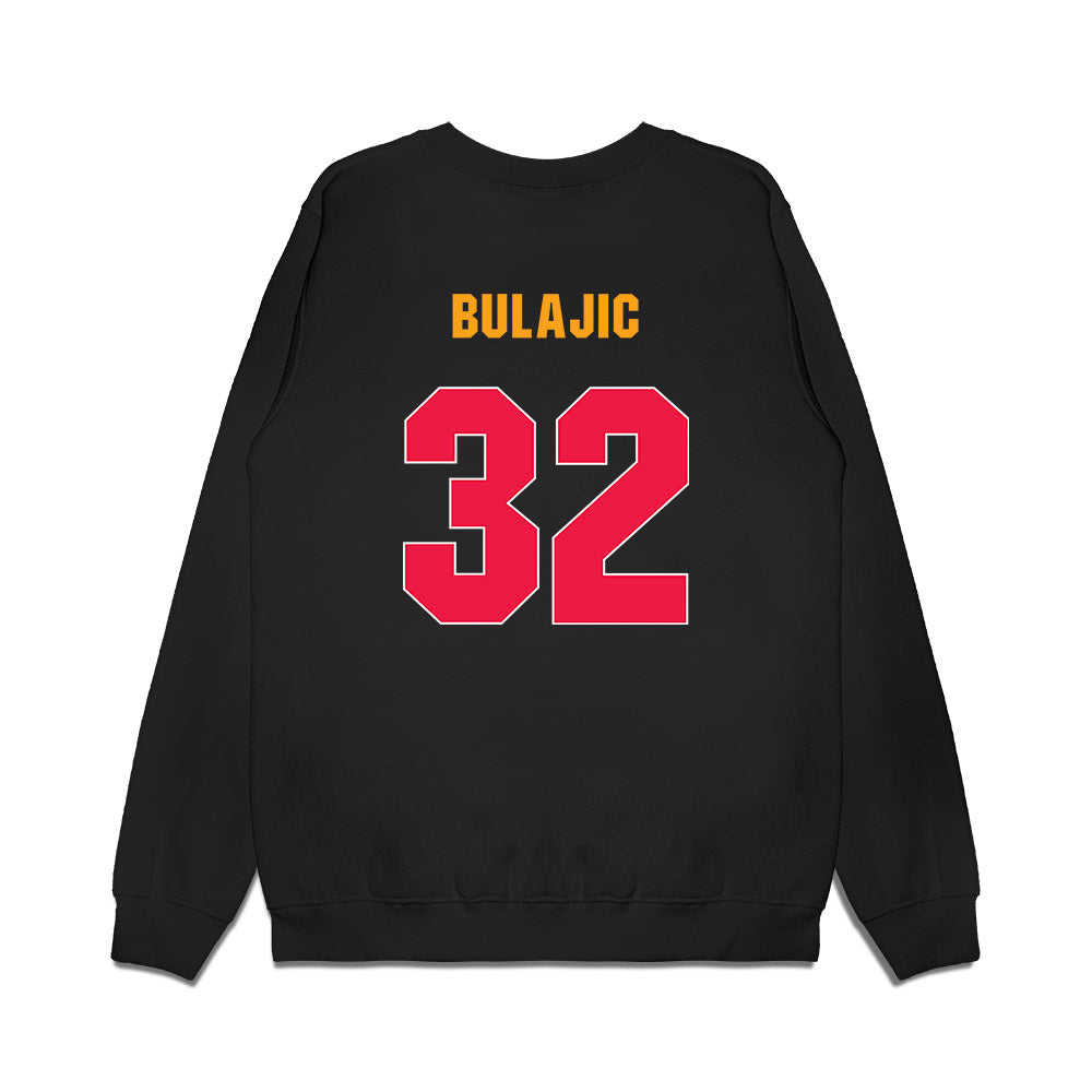 Lamar - NCAA Men's Basketball : Janko Bulajic - Vintage Basketball Premium Crewneck Sweatshirt-1