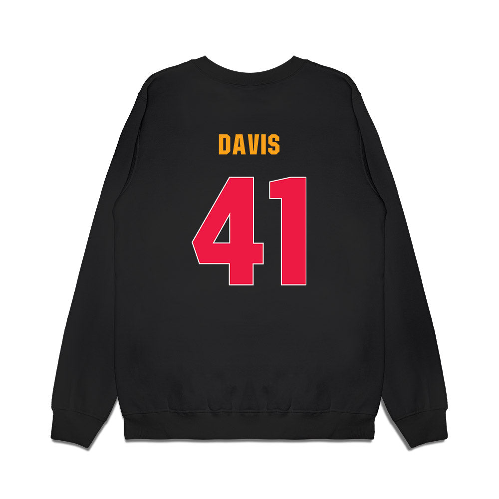 Lamar - NCAA Women's Basketball : Akasha Davis - Vintage Basketball Premium Crewneck Sweatshirt-1