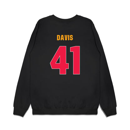 Lamar - NCAA Women's Basketball : Akasha Davis - Vintage Basketball Premium Crewneck Sweatshirt-1