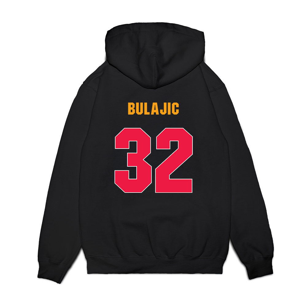 Lamar - NCAA Men's Basketball : Janko Bulajic - Vintage Basketball Premium Hooded Sweatshirt-1