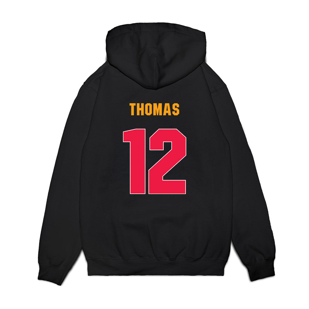 Lamar - NCAA Men's Basketball : Christian Thomas - Vintage Basketball Premium Hooded Sweatshirt-1