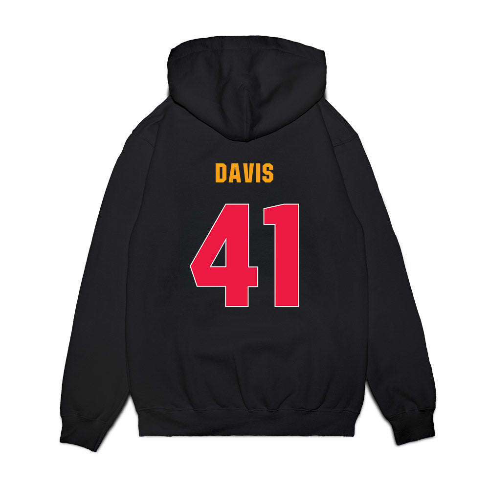 Lamar - NCAA Women's Basketball : Akasha Davis - Vintage Basketball Premium Hooded Sweatshirt-1
