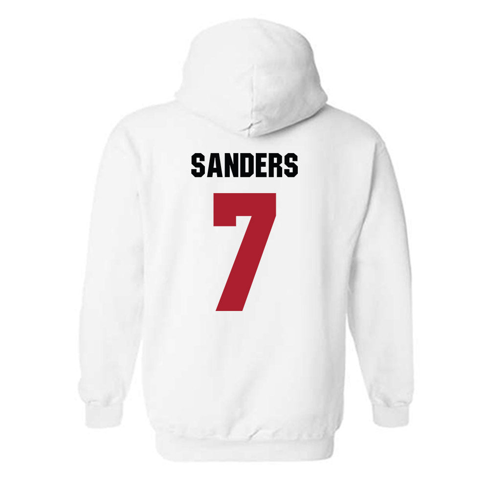 Nicholls State - NCAA Men's Basketball : Grant Sanders - Vintage Shersey Hooded Sweatshirt-1