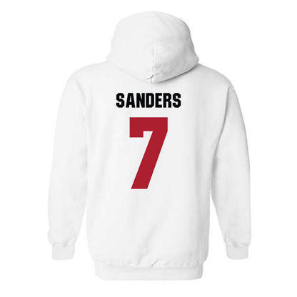 Nicholls State - NCAA Men's Basketball : Grant Sanders - Vintage Shersey Hooded Sweatshirt-1