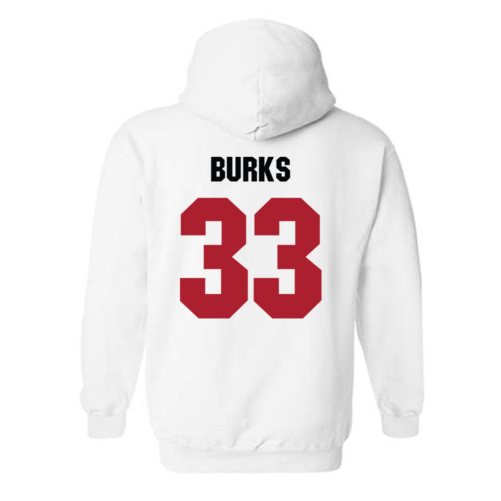 Nicholls State - NCAA Women's Basketball : Emani Burks - Vintage Shersey Hooded Sweatshirt-1
