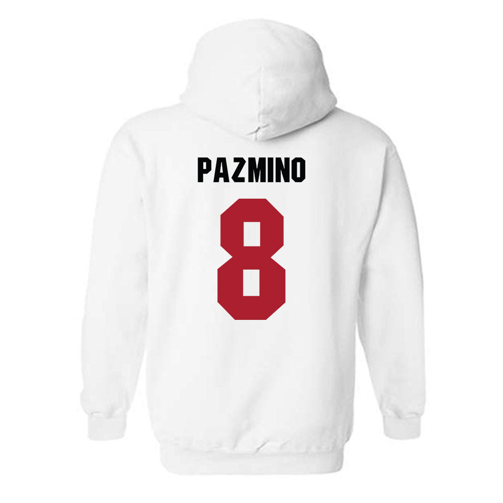 Nicholls State - NCAA Men's Basketball : Kevin Pazmino - Vintage Shersey Hooded Sweatshirt-1