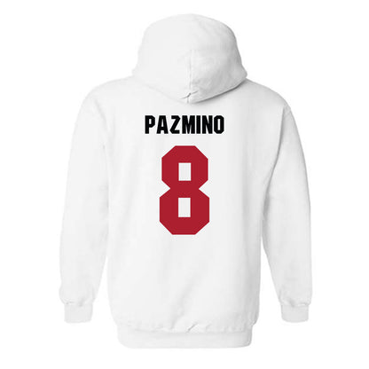 Nicholls State - NCAA Men's Basketball : Kevin Pazmino - Vintage Shersey Hooded Sweatshirt-1