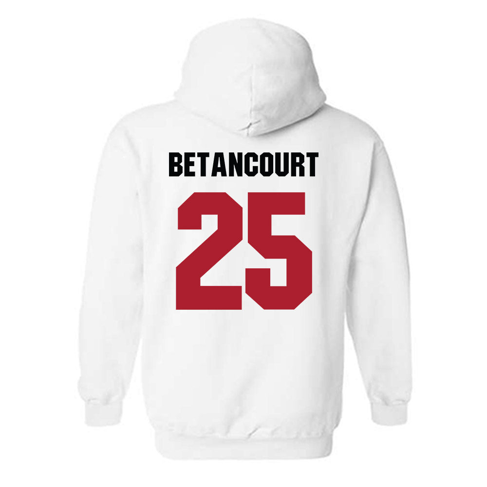 Nicholls State - NCAA Men's Basketball : Domanic Betancourt - Vintage Shersey Hooded Sweatshirt-1