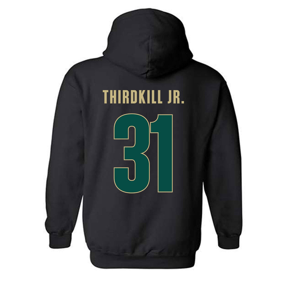 Jacksonville - NCAA Men's Basketball : Jason Thirdkill Jr. - Vintage Shersey Hooded Sweatshirt-1
