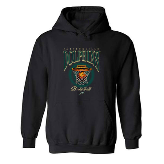 Jacksonville - NCAA Men's Basketball : Jason Thirdkill Jr. - Vintage Shersey Hooded Sweatshirt-0