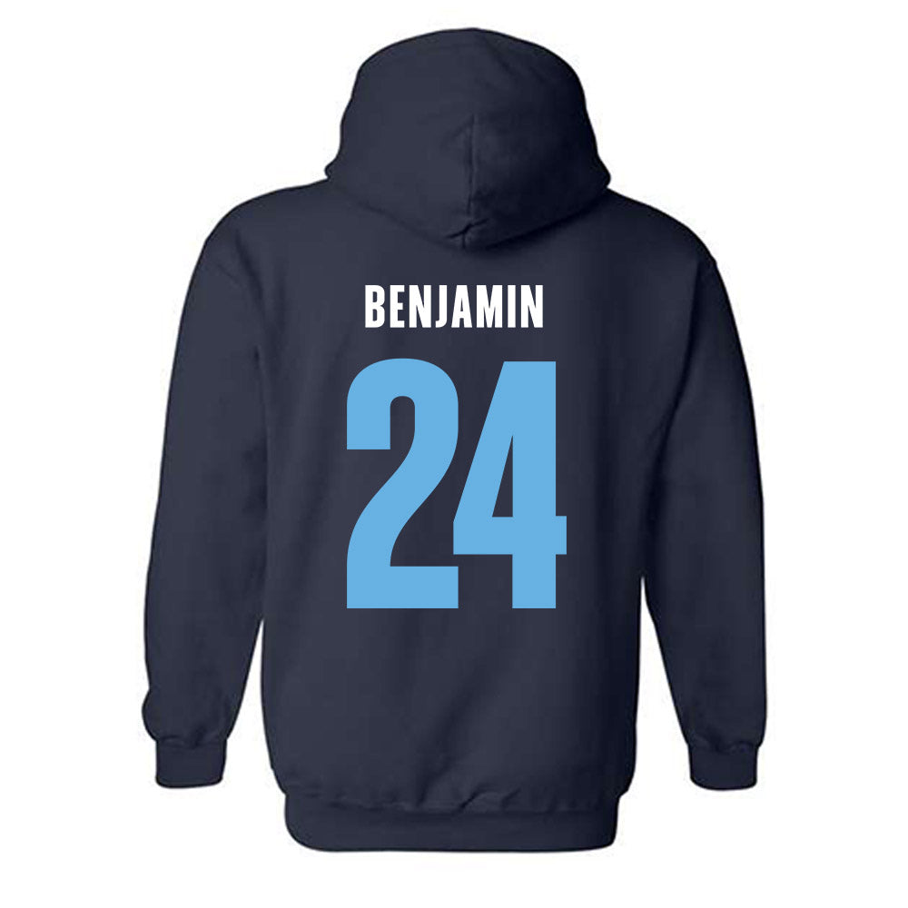 San Diego - NCAA Men's Basketball : Brandon Benjamin - Vintage Shersey Hooded Sweatshirt-1