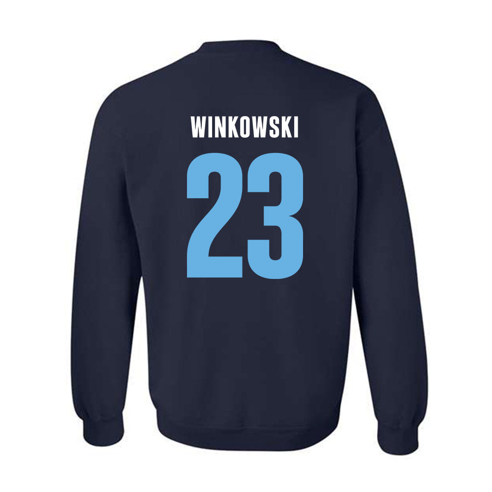San Diego - NCAA Men's Basketball : Piotr Winkowski - Vintage Shersey Crewneck Sweatshirt-1