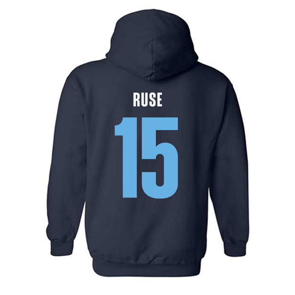San Diego - NCAA Women's Basketball : Eva Ruse - Vintage Shersey Hooded Sweatshirt-1