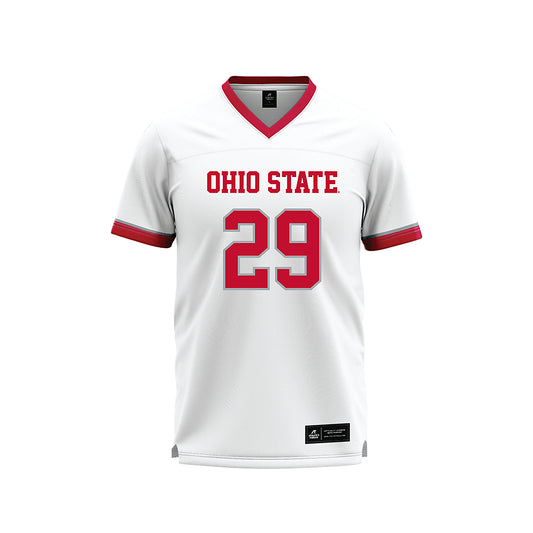 Ohio State - NCAA Women's Lacrosse : Kassidy Carmichael - White Lacrosse Jersey -0