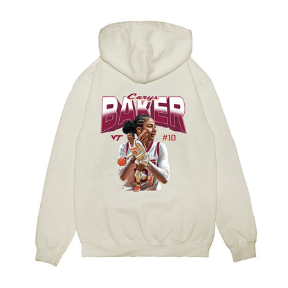 Virginia Tech - NCAA Women's Basketball : Carys Baker - Collage Premium Hooded Sweatshirt-1
